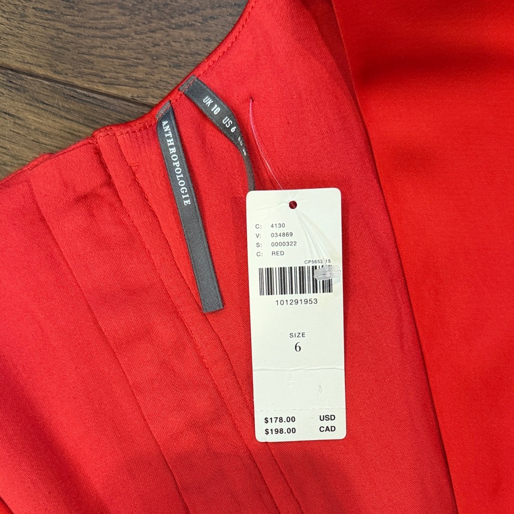 By Anthropologie Sleeveless Square-Neck Mini Dress  NWT Size 6 C11-151 - Picture 3 of 8